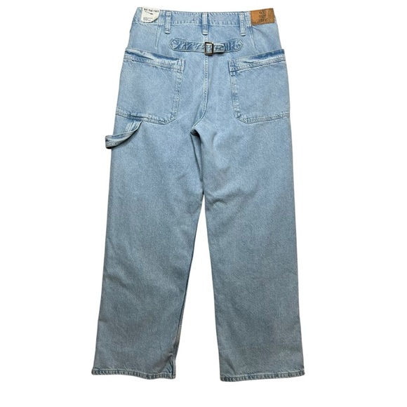 NEW Free People We The Free Major Leagues Mid Rise Cuffed Crop Jeans Size 29 - Picture 5 of 15